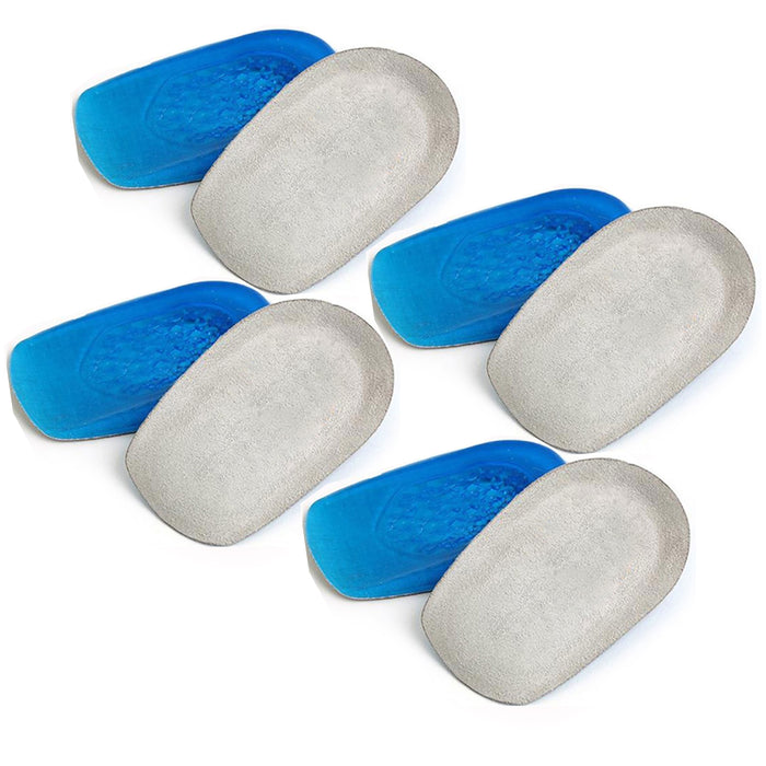 4 Pairs Women Gel Heel Cushion Massaging Inserts Insole Pad Any Shoes Sizes 6-10