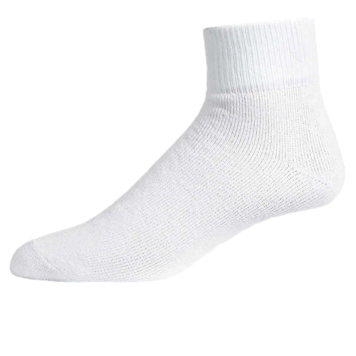 12 Pairs Running Sports Socks Quarter Ankle Low Cut Crew Mens Womens White 9-11