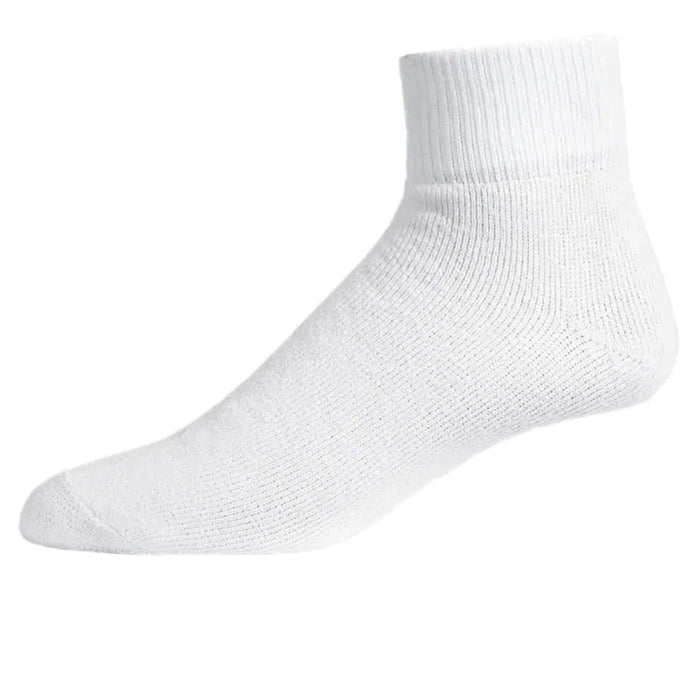 8 Pairs Mens Running Athletic Socks Ankle Quarter Crew Cushion Cotton White 9-11