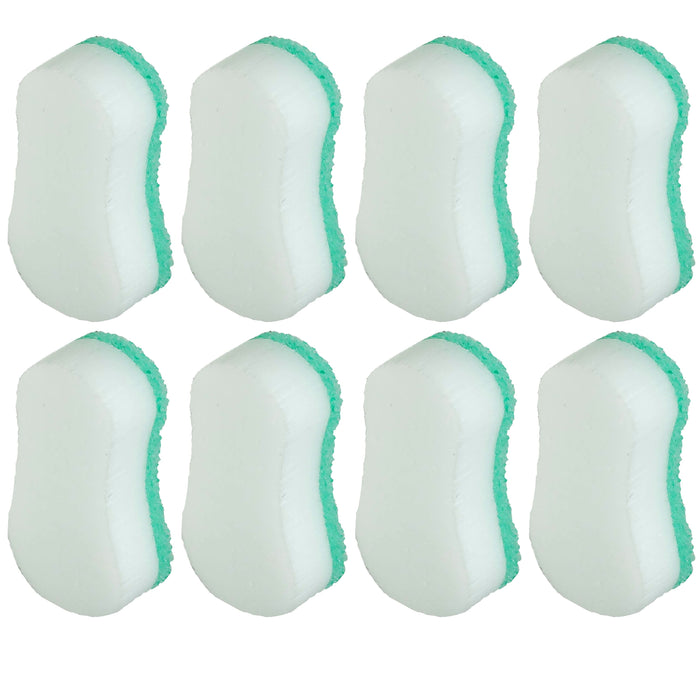 8 Pc Instant Shoe Cleaner Shine Sponge Polish Brush Cleaner Magic Eraser Pads