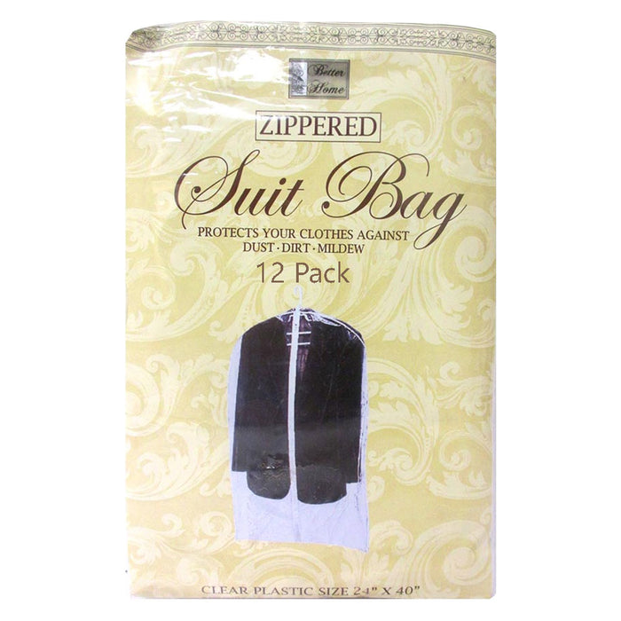 12 Lot Storage Bag 40" Suit Garment Protective Cover Dust Travel Carrier Clothes