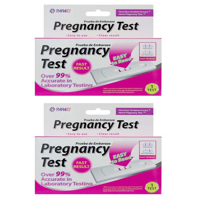 2 Home Pregnancy Tests Over 99% Accurate Easy Read HCG Testing Kit Clear Results