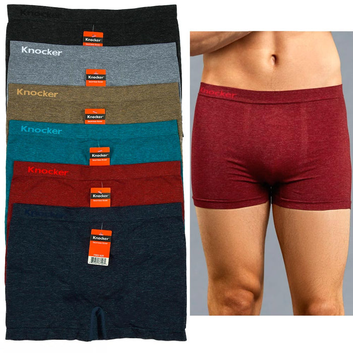 3 Mens Microfiber Boxer Briefs Underwear Seamless Compression Knocker —  AllTopBargains