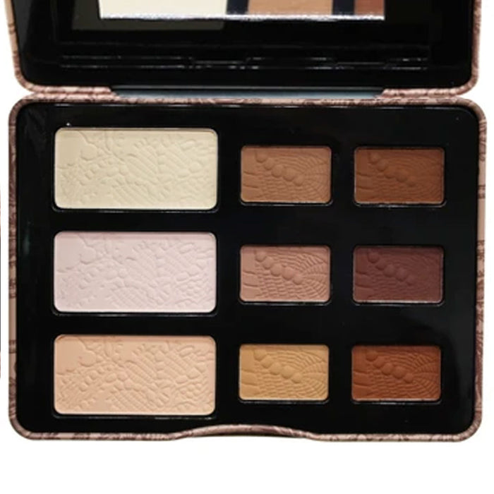 2 Pk Eyeshadow Palette 9 Color Soft Natural Neutral Shades Matte Makeup Cosmetic