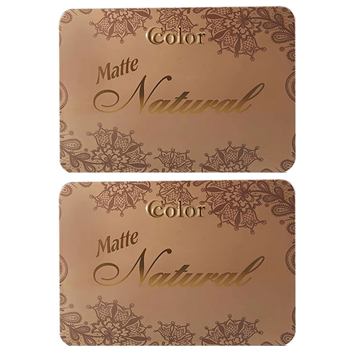 2 Pk Eyeshadow Palette 9 Color Soft Natural Neutral Shades Matte Makeup Cosmetic