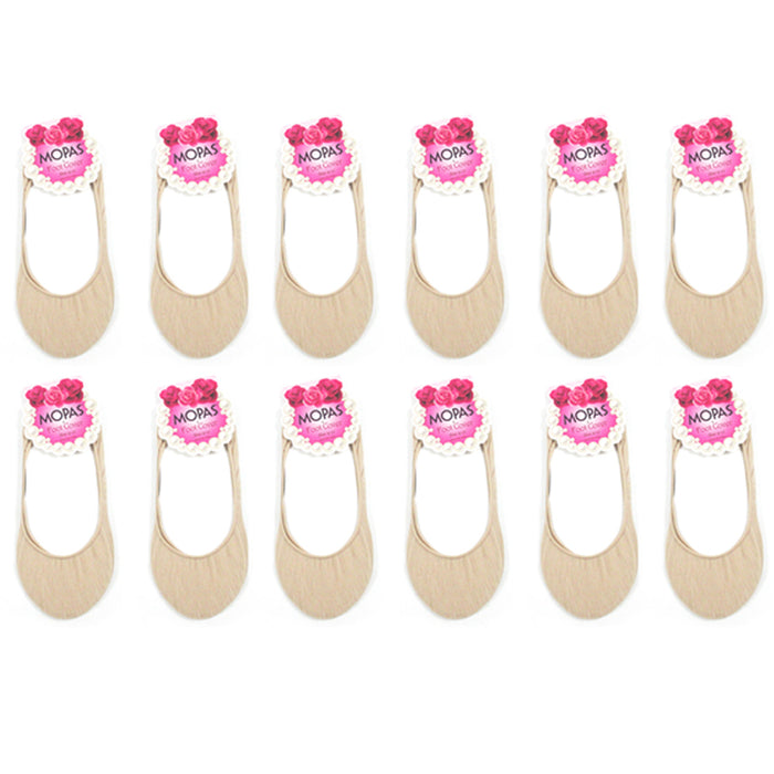 12 Pairs Nude Womens No Show Socks Footies Loafer Boat Liner Low Cut Girls