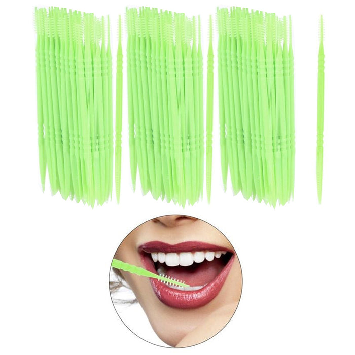 1000 Ct Dental Floss Toothpicks Braces Brush Picks Flossers Interdental Bristles