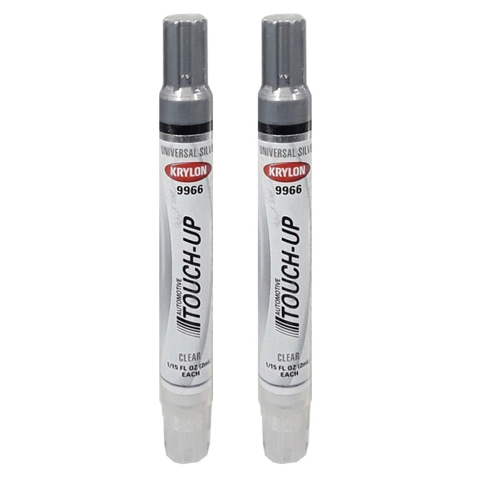 2 Auto Touch Up Scratch Repair Marker Paint Pen Car Universal Silver And Clear