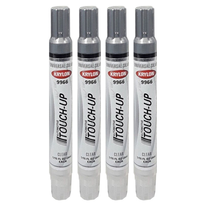 4 Universal Silver And Clear Paint Pen Auto Touch Up Car Scratch Repair Marker
