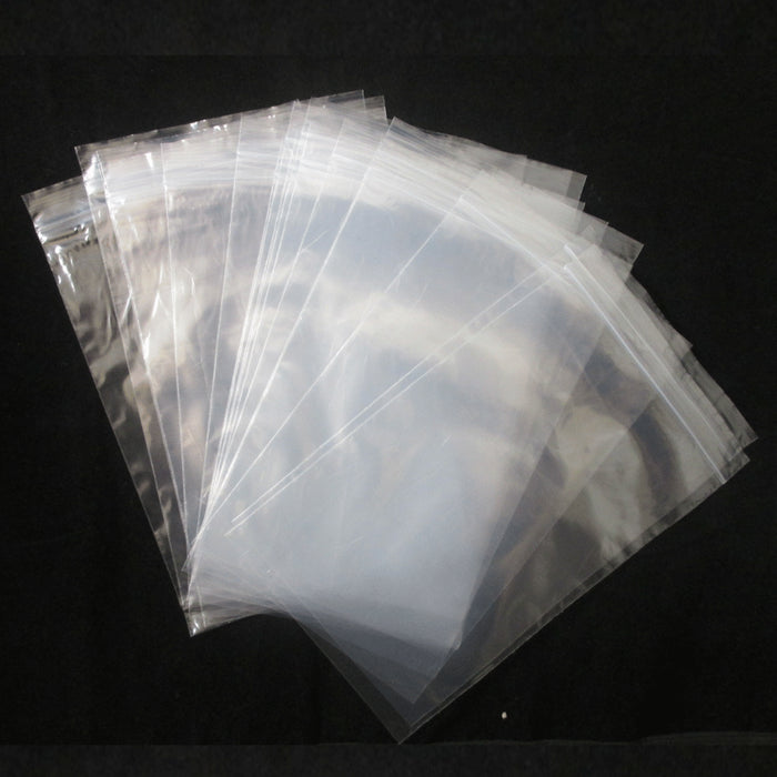 50 Pc Bag Plastic Clear Assorted Size Reclosable Poly Reusable Baggies