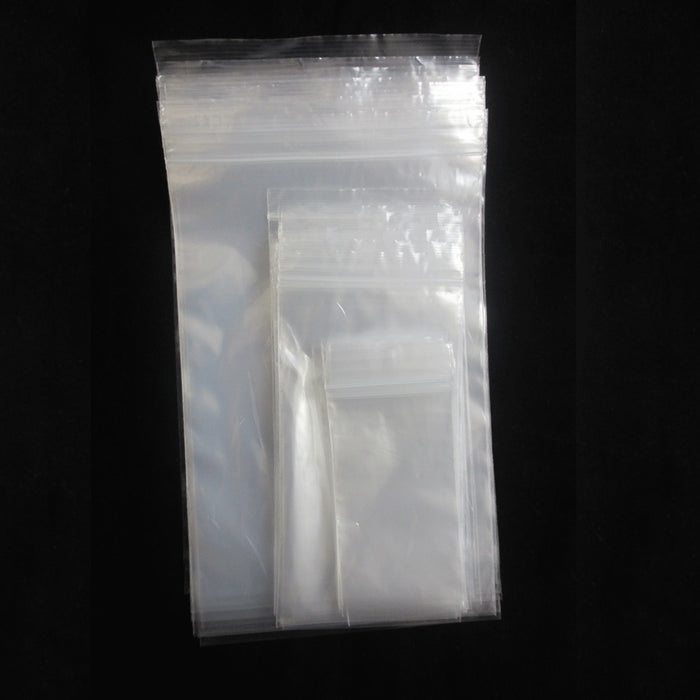 600 Clear Baggies Reclosable Zipper Lock Plastic Bags Poly Jewelry Assorted Size