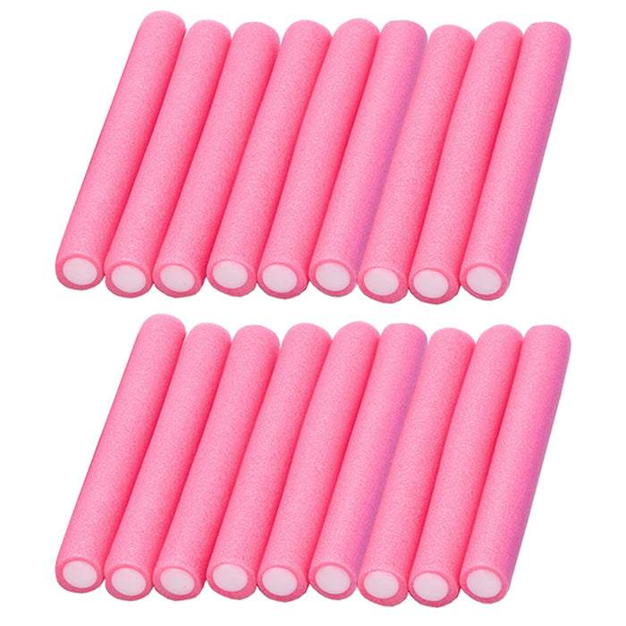 18 Jumbo Hair Rollers Perm Rods Flexi Curlers Soft Foam Curls Tool Salon Styling
