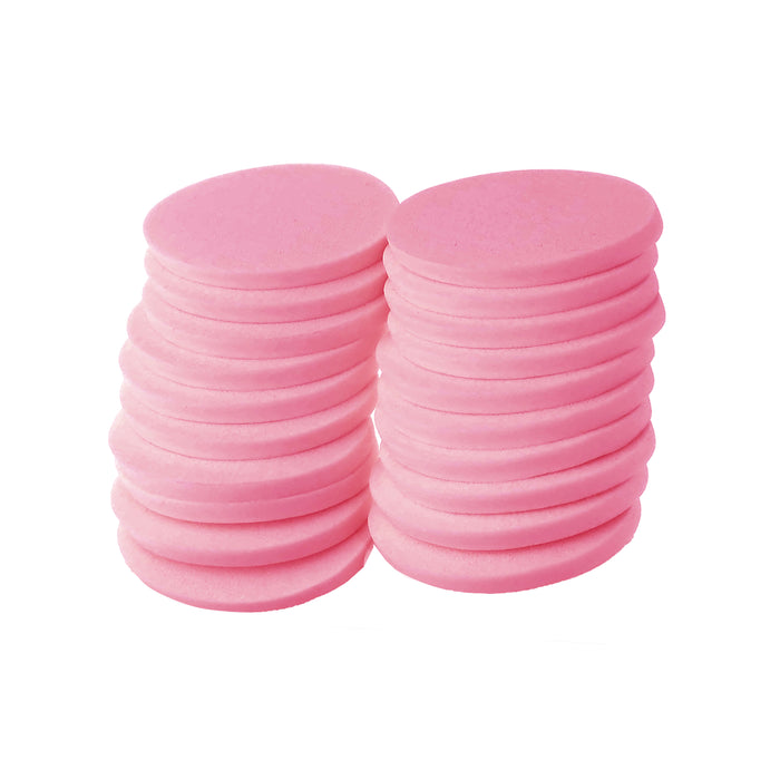 20 Cosmetic Make Up Sponge Round Foam Face Pads Applicator Foundation Blend Pink