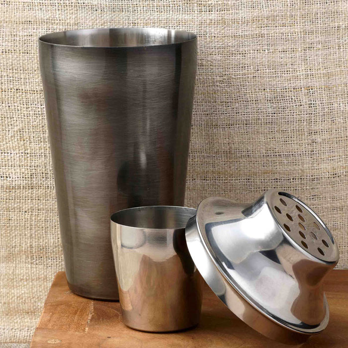 2 Stainless Steel Cocktail Shaker Bartender Martini Mixer Liquor Pourer Bar 25oz