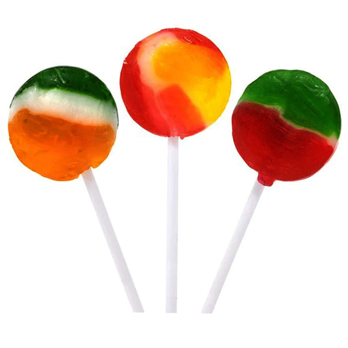 2 Bags Hard Candy Tiger Pops Suckers Flat Lollipops Candies Sweet Flavors 3.5oz