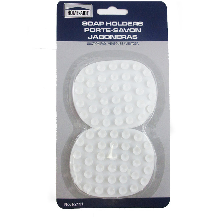 2 Pc Soap Saver Holder Suction Pads Soap Dish Bathtub Laundry Kitchen Tools New