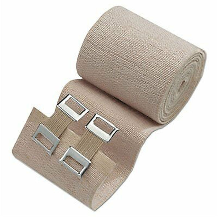 6 Pc First Aid Elastic Bandage Wrap With Metal Clips Ankle Wrist Foot Sports 2"