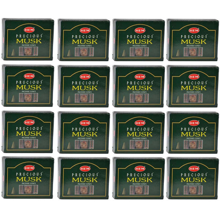 160 Ct Hem Musk Fragrance Incense Cones Handmade Backflow Waterfall Smoke Burner