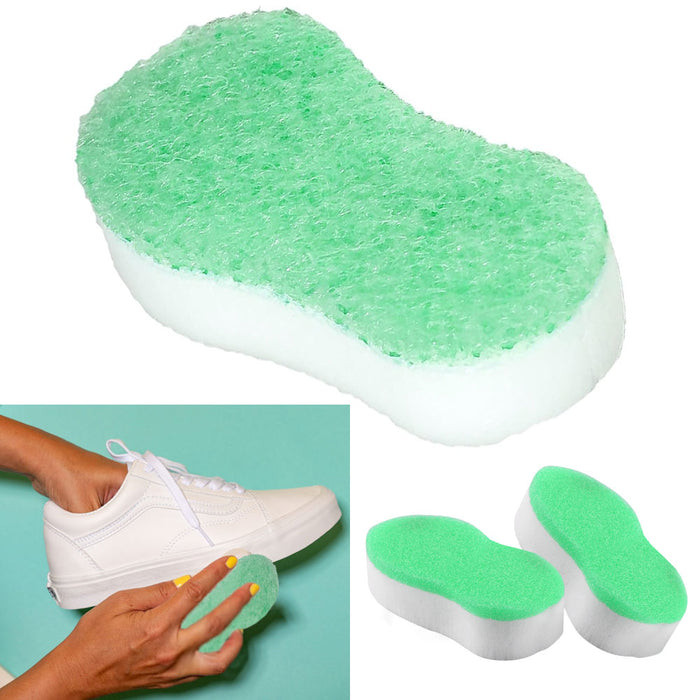4 Pack Shoe Cleaner Shine Sponge Polish Brush Boots Cleaner Polishing Sponges