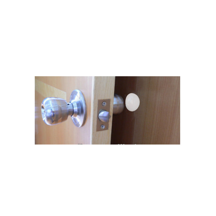 3Pc Door Knob Wall Shield Round White Self Adhesive Protector Prevents Holes New