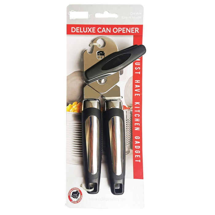 1 Pc Heavy Duty Stainless Steel Can Opener Deluxe Bottle Jar Lid Manual Kitchen