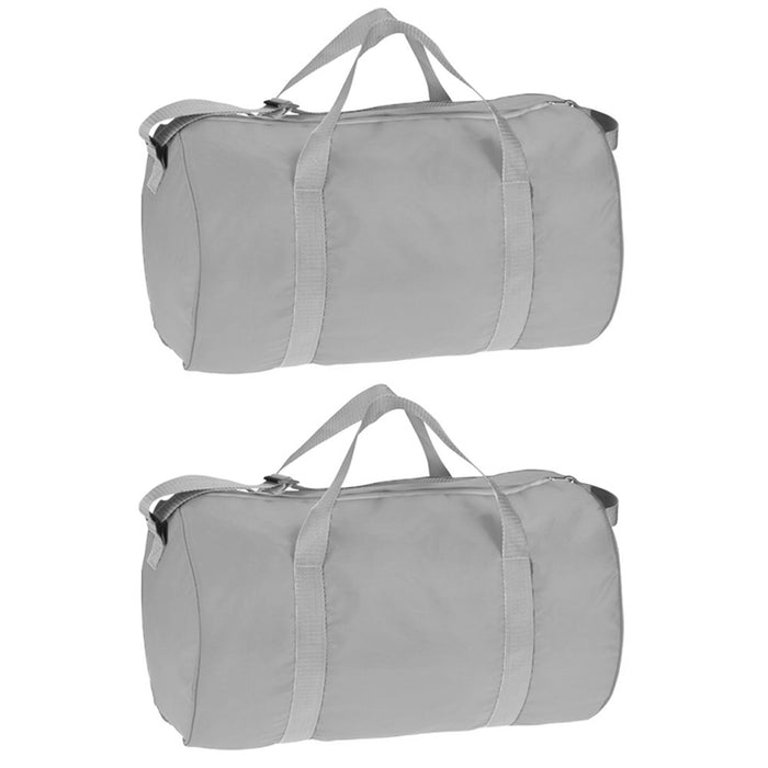 2 Pc Lightweight Duffel Bag Carrying Tote Barrel Traveling Luggage Gym Sports