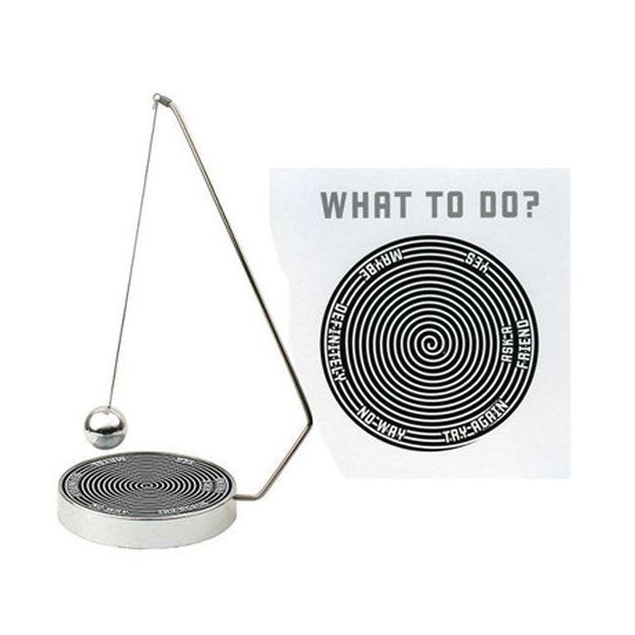 Kikkerland Magnetic Decision Maker Swinging Pendulum Game Fate Fun Desk Office