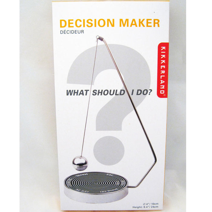Kikkerland Magnetic Decision Maker Swinging Pendulum Game Fate Fun Desk Office
