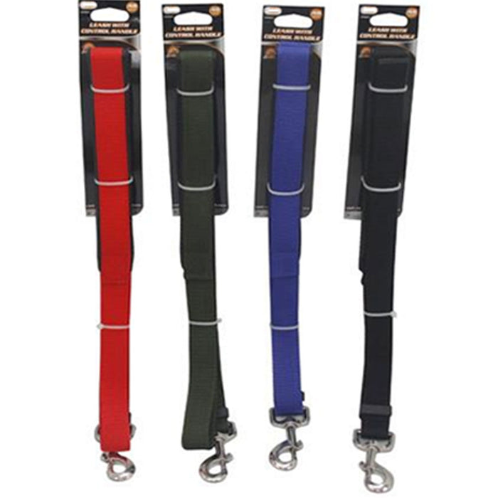 1 Heavy Duty Dog Leash Nylon Lead Control Handle Rope Train Walking Harness 48"L