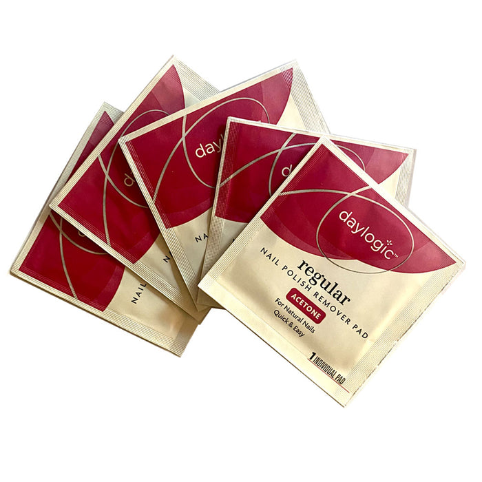 50 Pc Acetone Wipes Nail Polish Remover Pads Fingernails Individually Wrapped