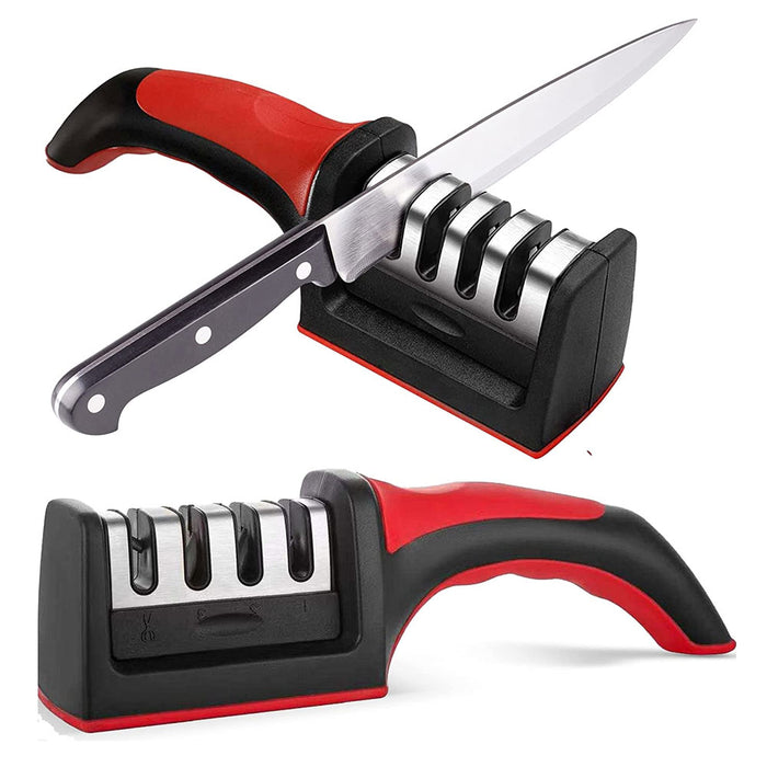 3 Stage Manual Knife Sharpener Tool for Ceramic Knife and Steel Knives  Knife Sharpening Tool