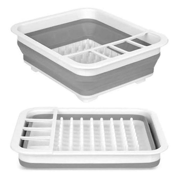 1 Collapsible Dish Drying Rack Drainer Dinnerware Holder Sink Organizer Kitchen