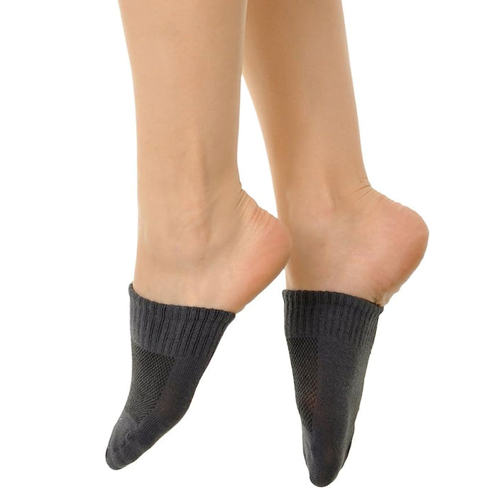 6 Pairs Half Socks Mules Clogs Invisible No Show Cotton Liner Assorted One Size