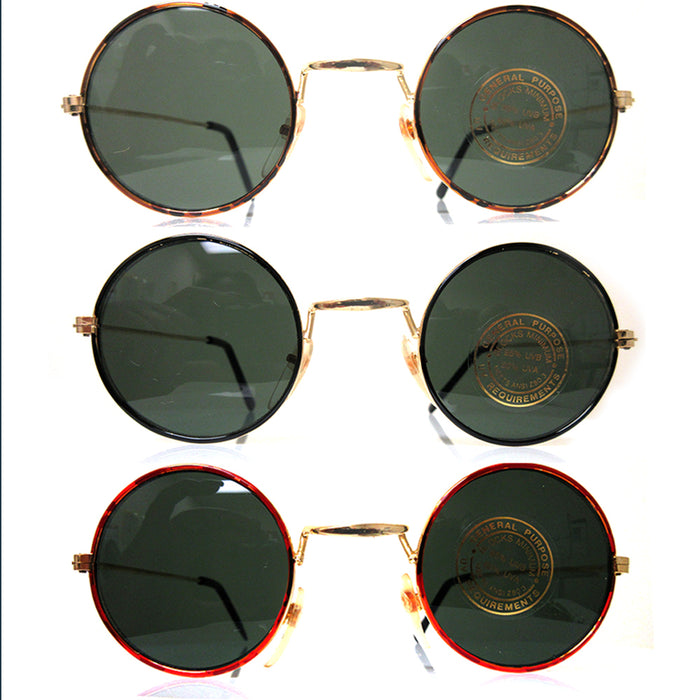 Kids John Lenon Sunglasses Boy Girl Toddler UV Metal Frame Classic Hippie Small