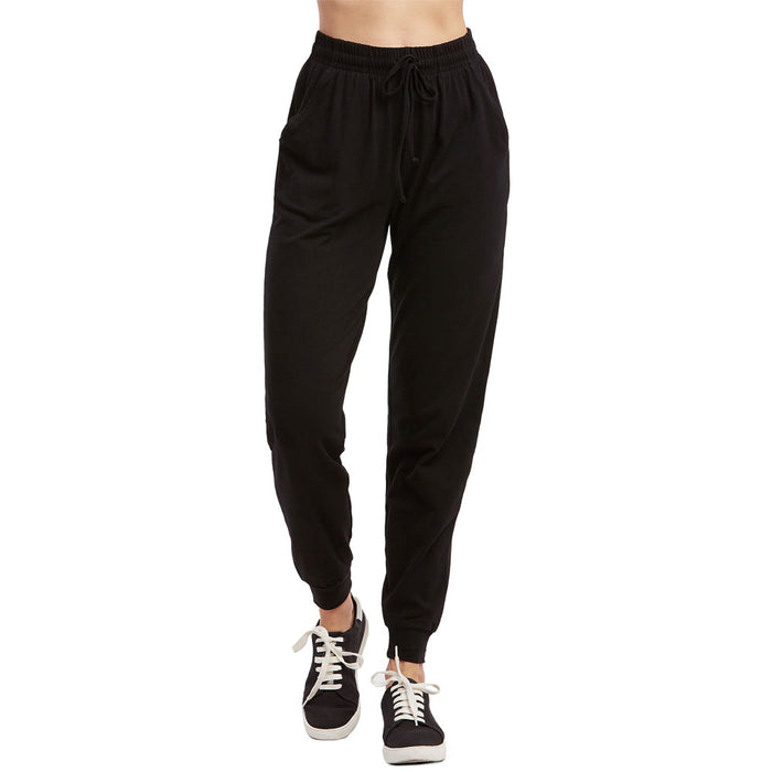 2 Pc Women's Joggers Athletic Sweat Pants Yoga Exercise Sport Gym Lounge Black M