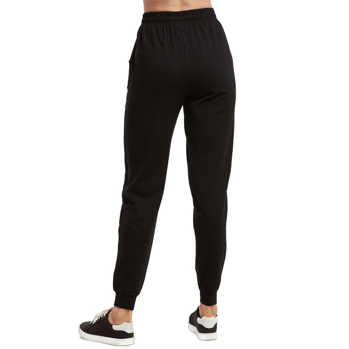 2 Pc Women's Joggers Athletic Sweat Pants Lounge Yoga Exercise Sport Gym Black L