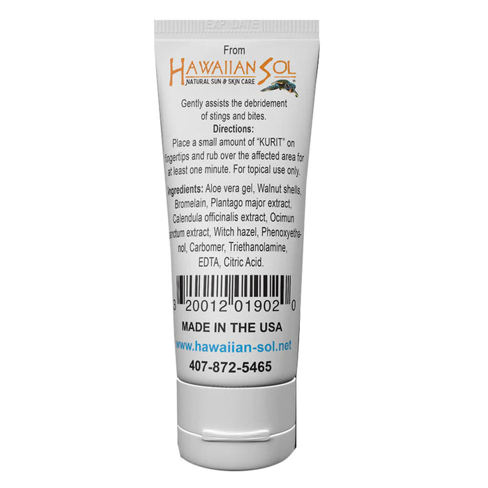 2 Kurit Bug Bite Sting Relief Scrub Gel Natural Healing Treatment First Aid 2oz