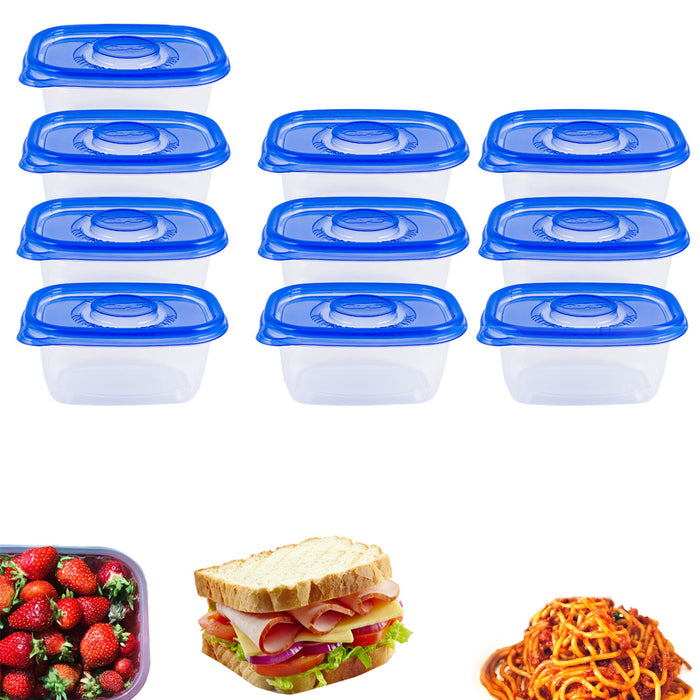 10 Food Storage BPA Free Plastic Container Meal Prep Freezer Microwave Reusable