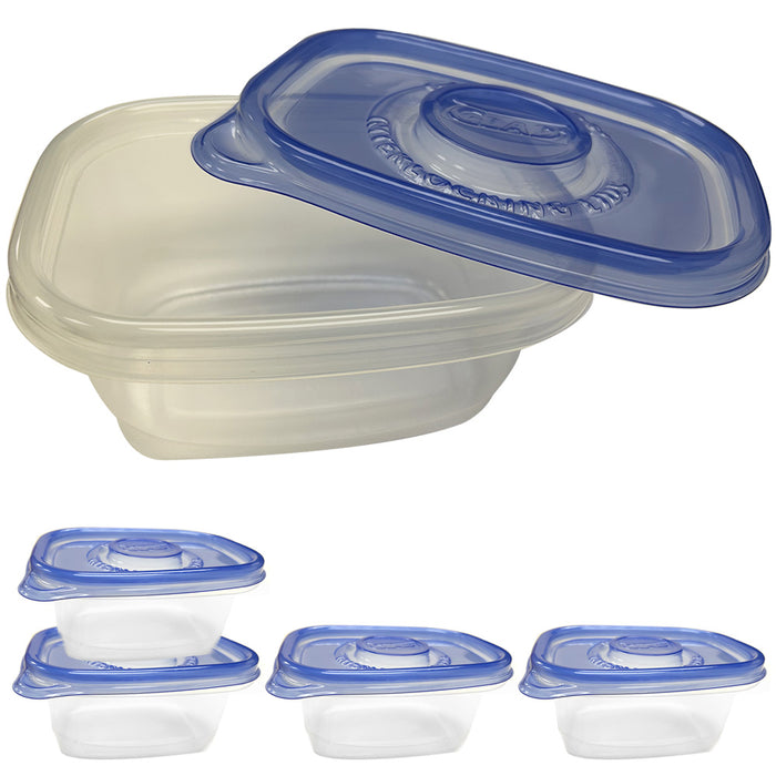 5PK Food Storage BPA Free Plastic Container Meal Prep Freezer Microwave Reusable