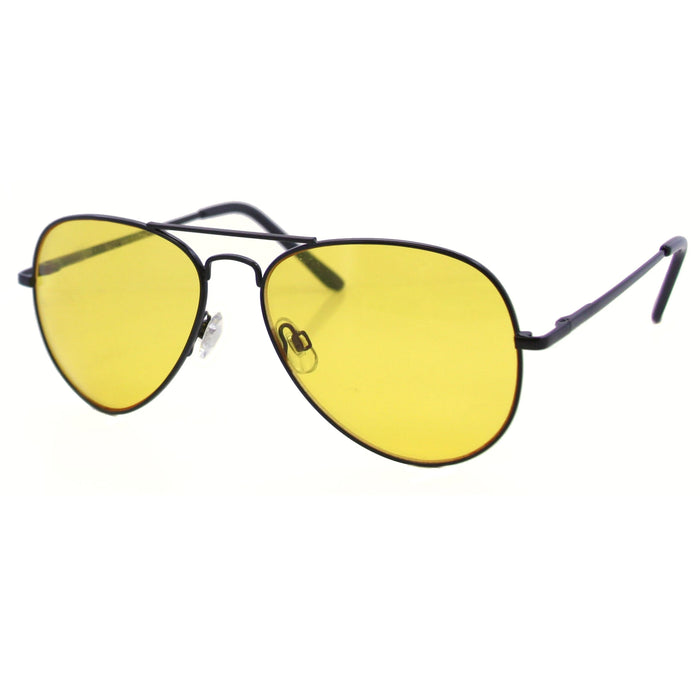 1 Pair Style Sunglasses Amber Lens Night Driving Glasses Eyewear Shades Fashion