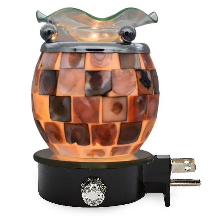 Aroma Lamp Electric Oil Warmer Plug In Tart Wax Melt Burner Fragrance Nightlight