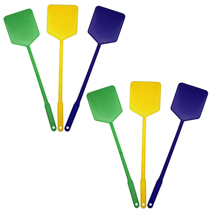6 Pc Handheld Fly Swatter Manual Racket Bug Mosquito Insect Killer Pest Wasps