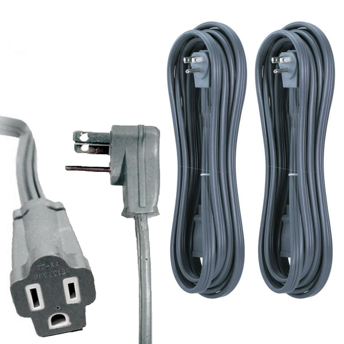 2 Pc Heavy Duty Appliance Extension Cord 20FT Cable Air Conditioner Refrigerator