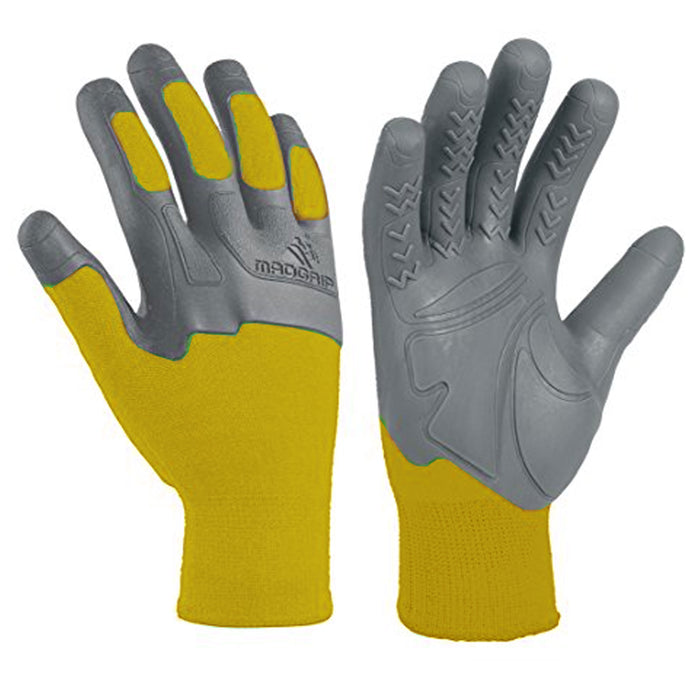 1 Pair Pro Palm Knuckler Work Gloves Grip Protection Vibration Resistant XXL