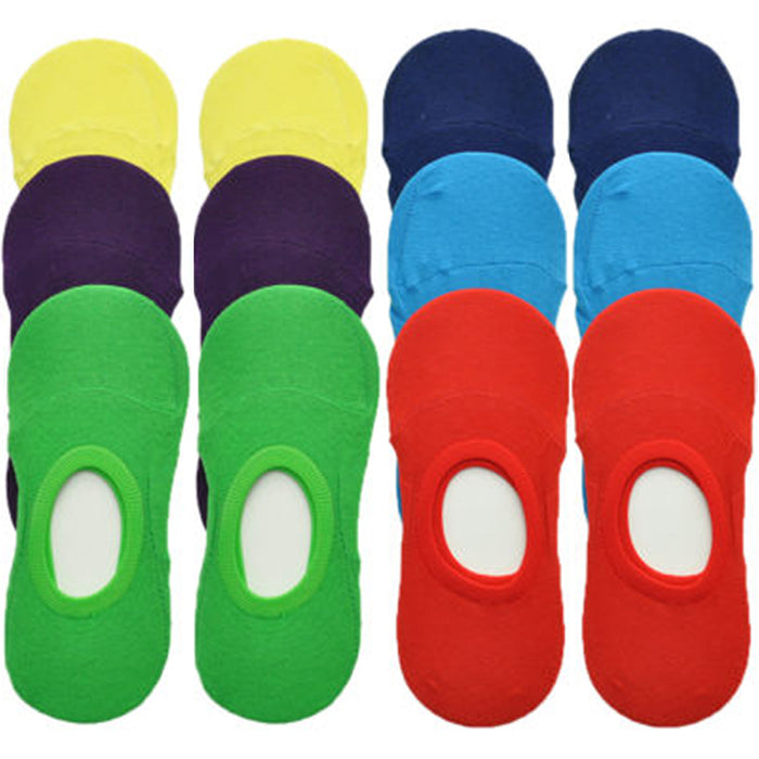 12 Pair Fashion Women Invisible No Show Nonslip Liner Low Cut Cotton Socks 9-11