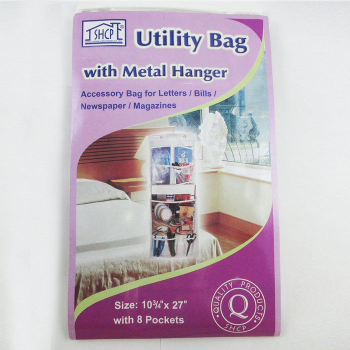 8 Pocket Holder Caddy Bag Purse Hook Hang Rack Hanger Closet Organizer !