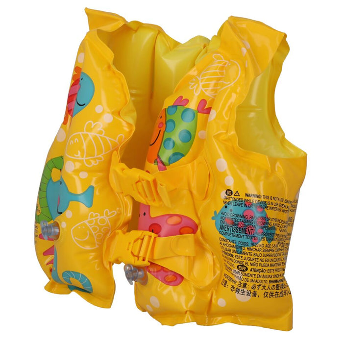 4 Pc Kids Swim Vest Float Swimming Training Inflatable Life Jacket Floaties 16"