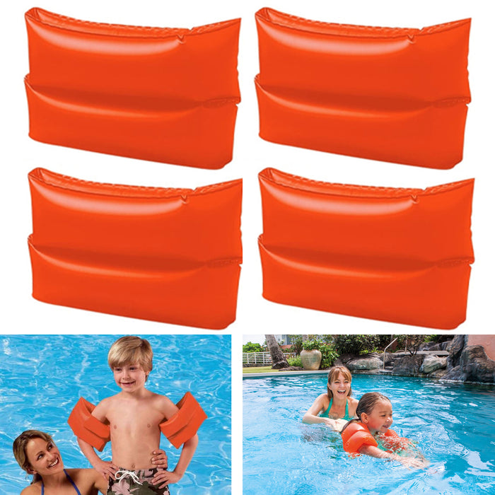 2 Pairs Arm Float Inflatable Bands Ring Kid Swim Wings Floaties Pool Beach Large