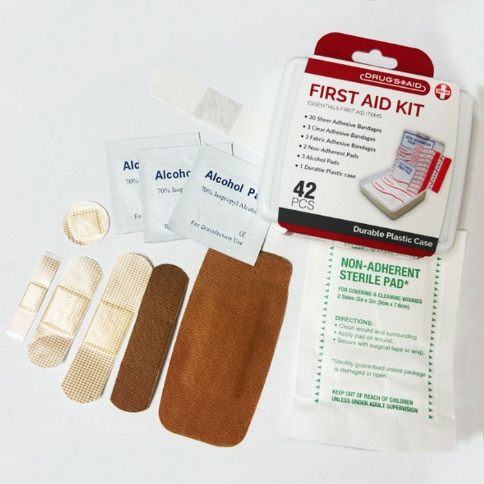 84 Pc First Aid Kit Travel Emergency Medical Case Bandages Pads Wound —  AllTopBargains