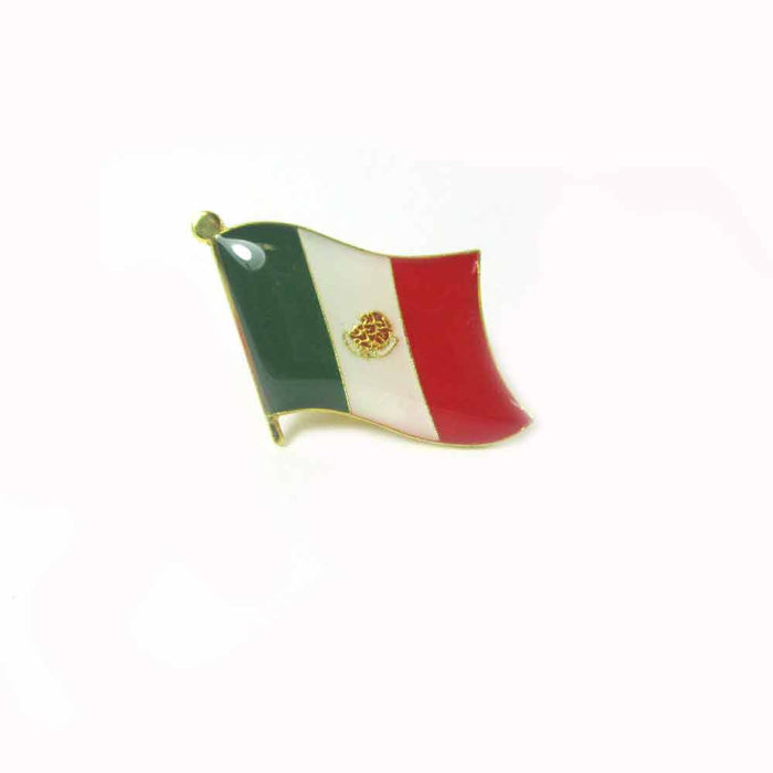 3 Pack Mexico Flag Lapel Pin Support Patriotic Enamel Badge Hat Tie Mexican Flag
